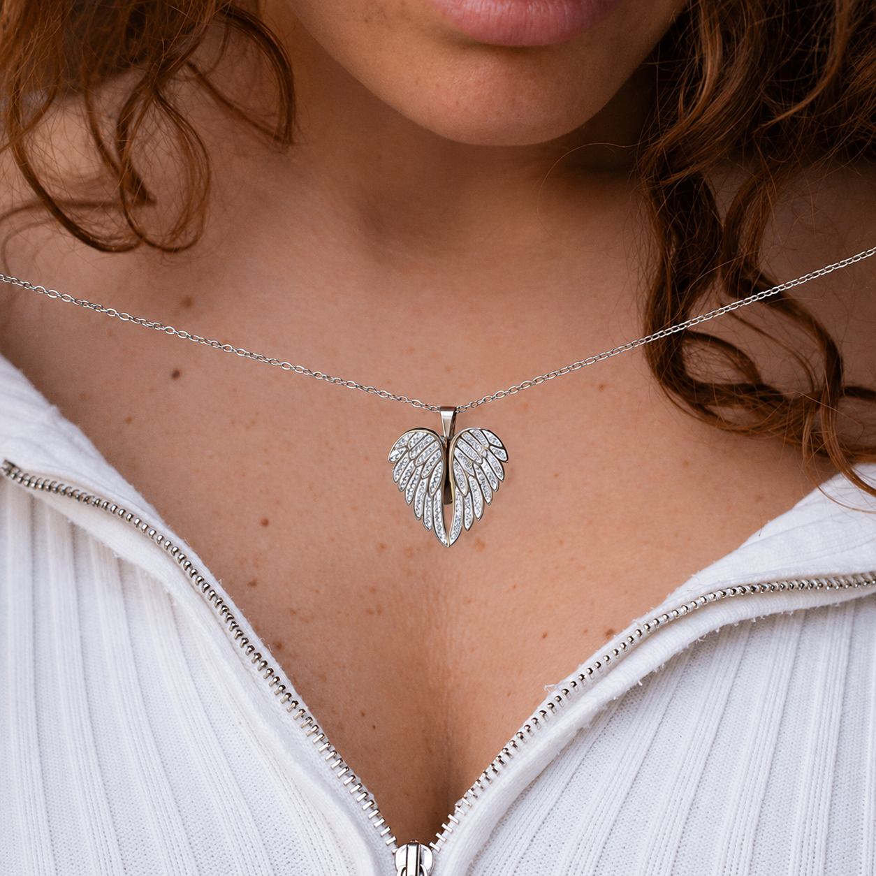 Personalized Angel Wings Necklace
