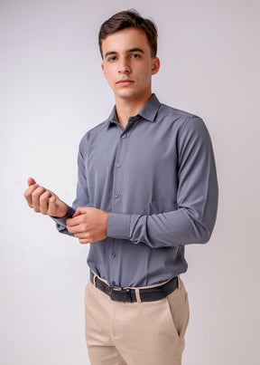 Z-Tech™ Dress Shirts Gray