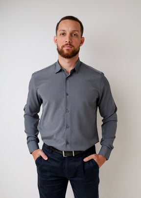 Z-Tech™ Dress Shirts Gray