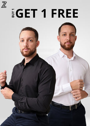 [Buy 1 Get 1 FREE] Z-Tech™ Dress Shirts High Elasticity Anti-Wrinkle