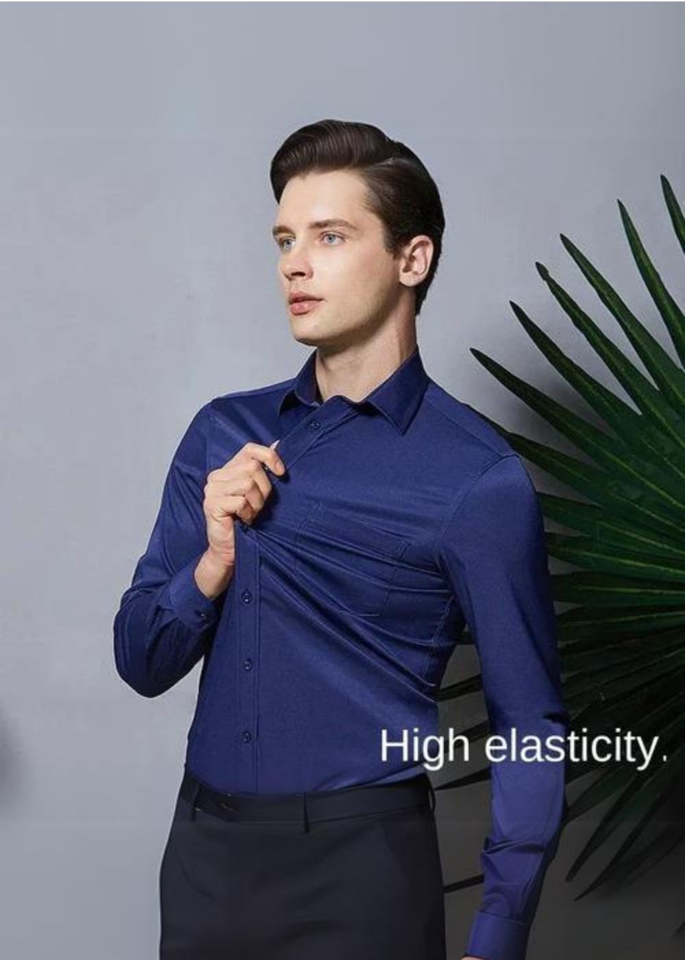 [Buy 1 Get 1 FREE] Z-Tech™ Dress Shirts High Elasticity Anti-Wrinkle