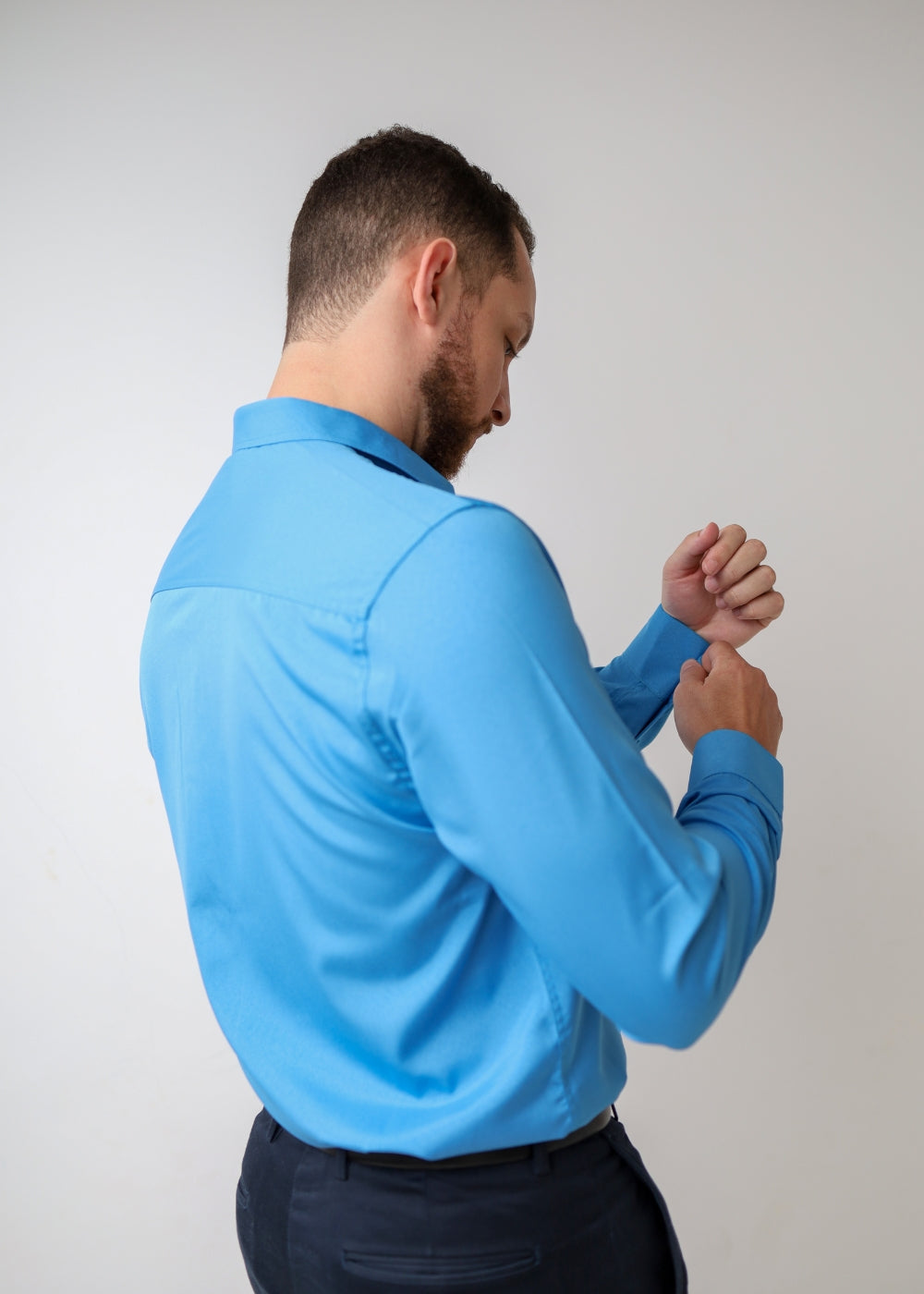 Z-Tech™ Dress Shirts Light Blue