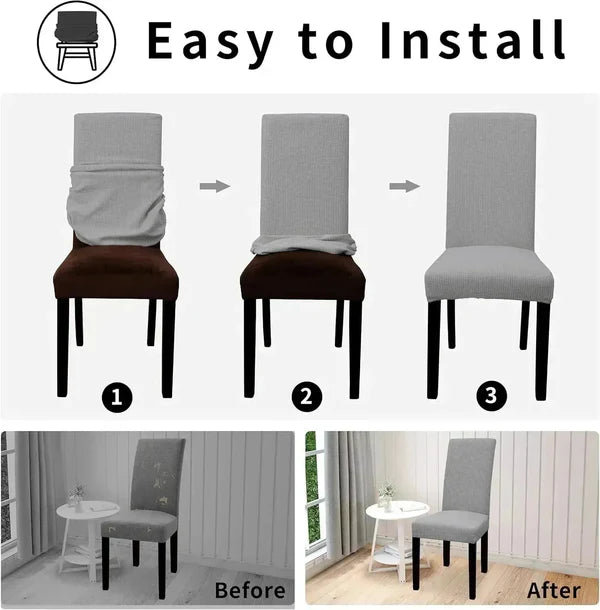 Anpoqe™ Modern Waterproof Stretch Dining Chair Covers