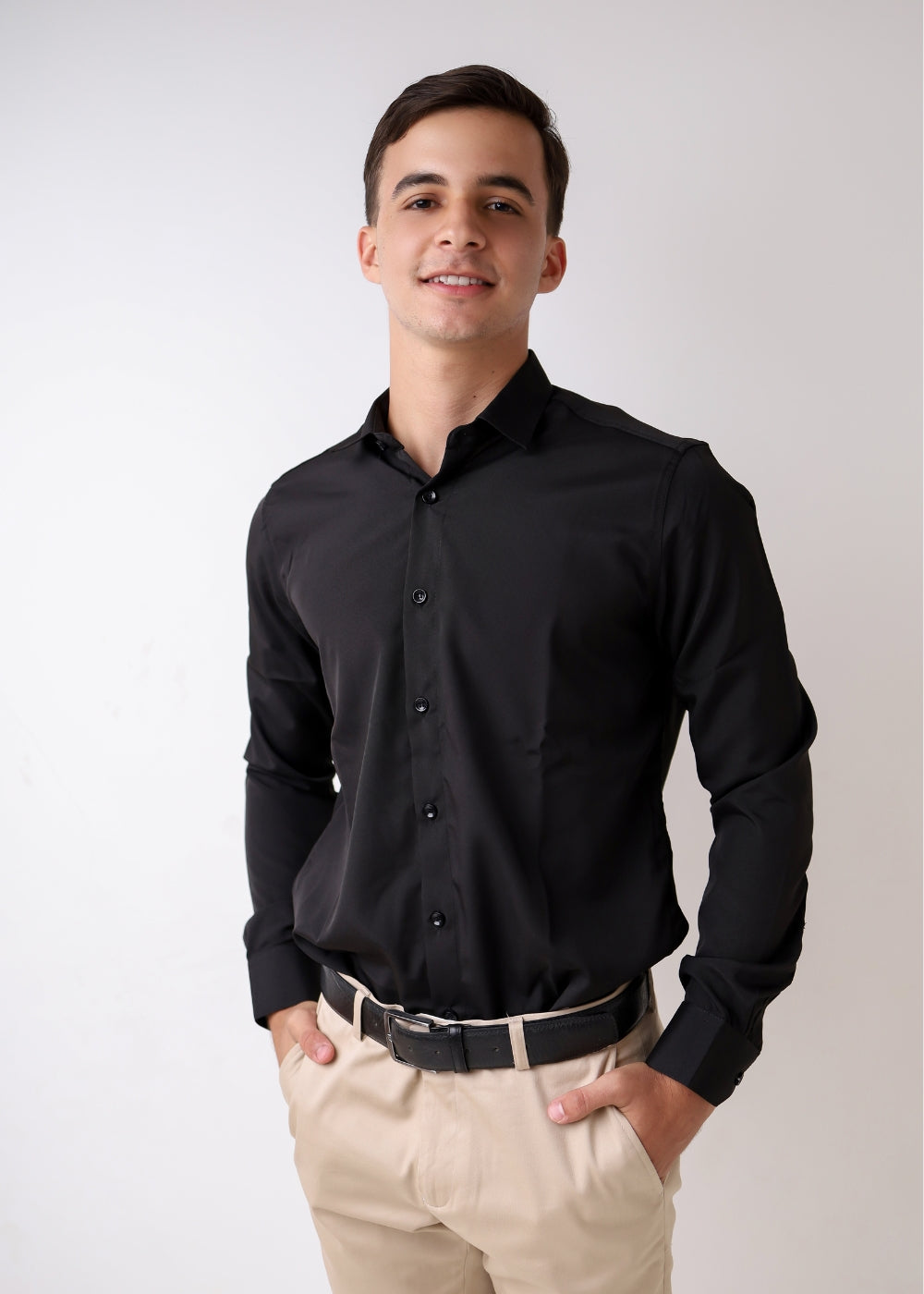 Z-Tech™ Dress Shirts Black