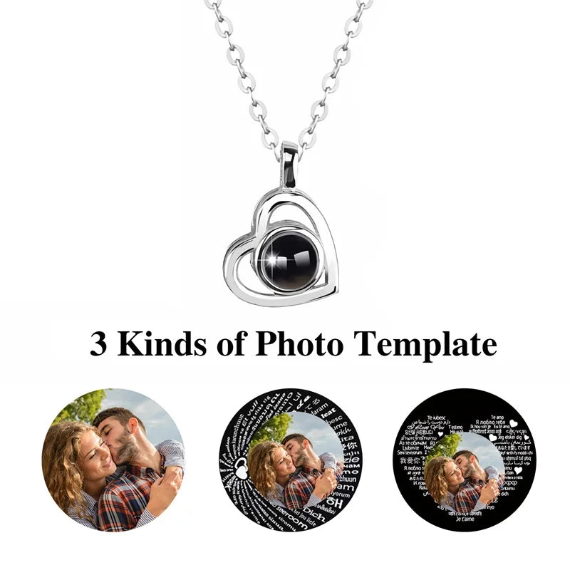 Women's Projection Necklace for Couple