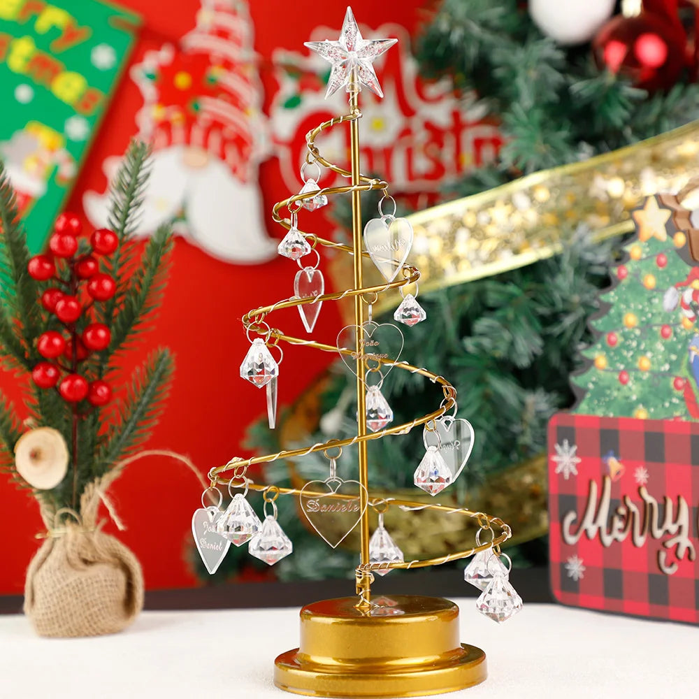Personalized Decorative Christmas Tree with Names