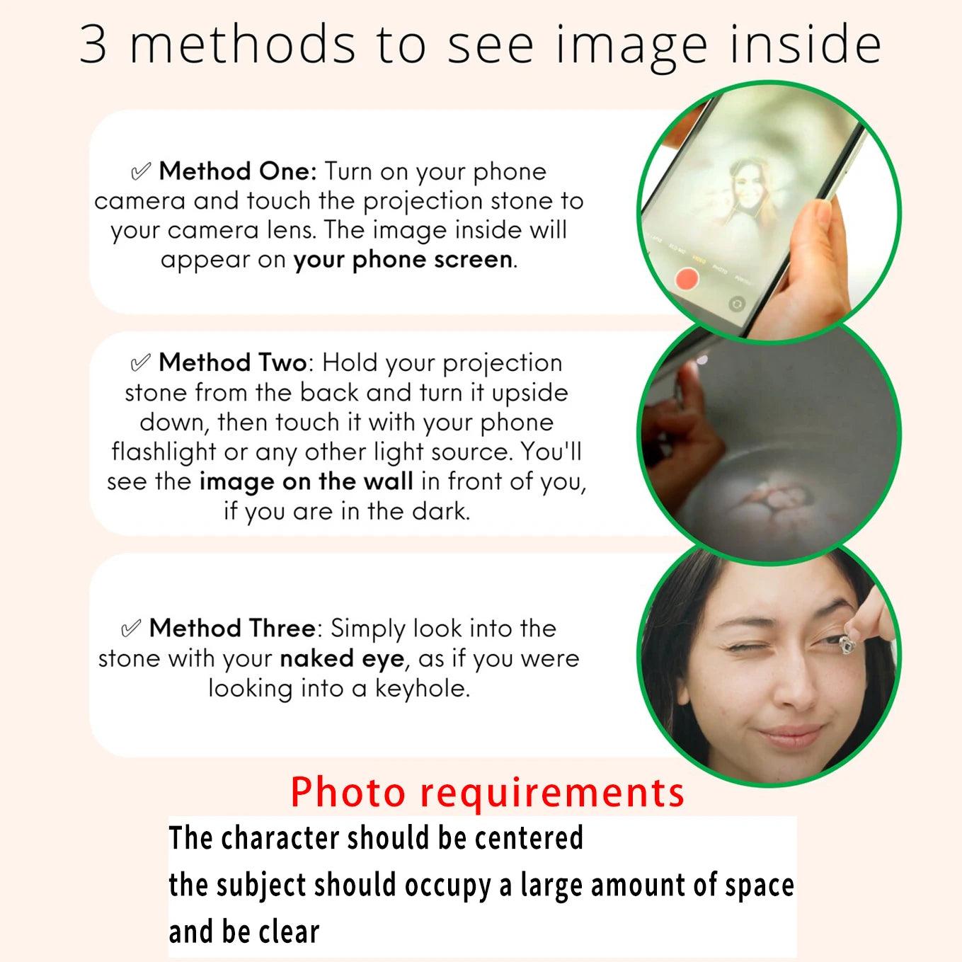 Personalized Photo Projection Bracelet